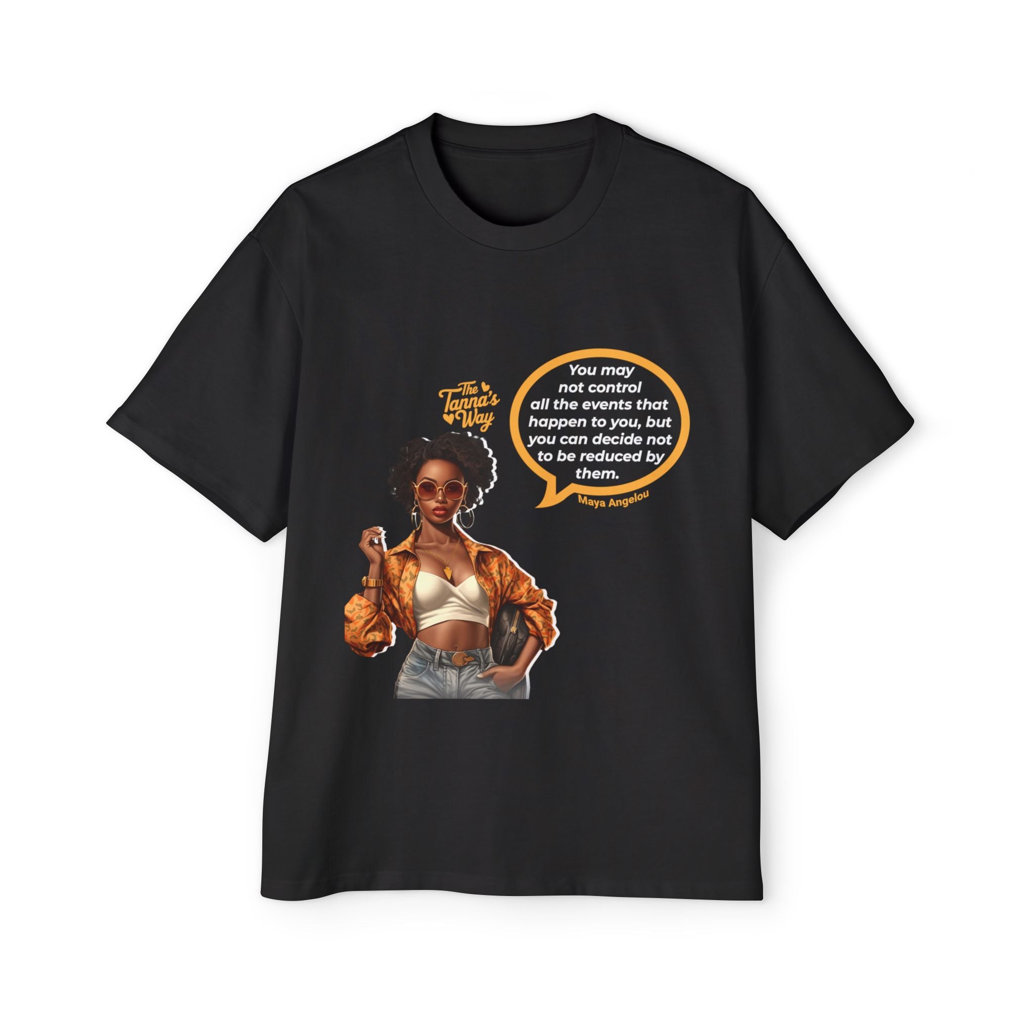Maya Angelou | Men's Heavy Oversized Tee